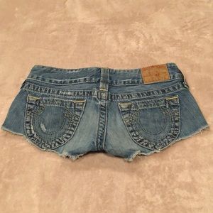 True Religion Denim Bobby Cut Off Shorts
